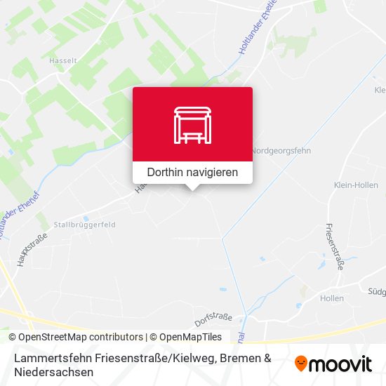 Lammertsfehn Friesenstraße / Kielweg Karte