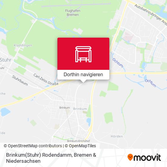 Brinkum(Stuhr) Rodendamm Karte