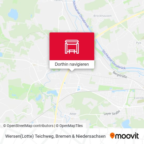 Wersen(Lotte) Teichweg Karte