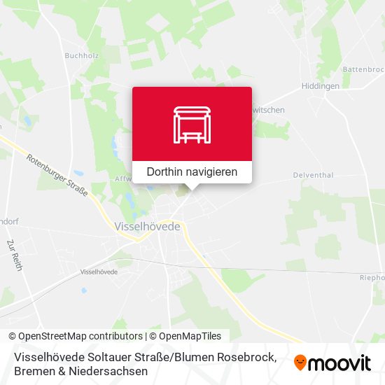 Visselhövede Soltauer Straße / Blumen Rosebrock Karte