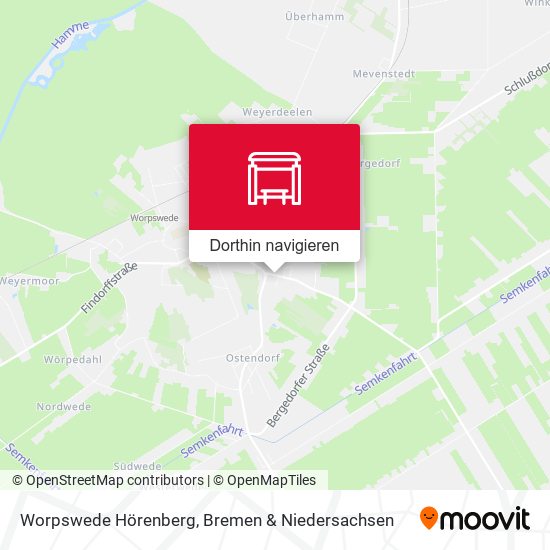 Worpswede Hörenberg Karte