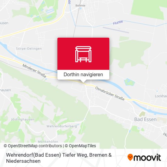 Wehrendorf(Bad Essen) Tiefer Weg Karte