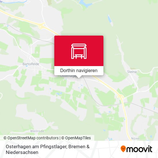 Osterhagen am Pfingstlager Karte