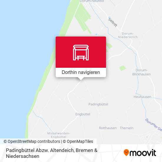 Padingbüttel Abzw. Altendeich Karte