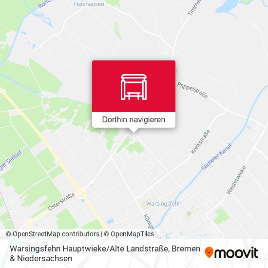 Warsingsfehn Hauptwieke / Alte Landstraße Karte