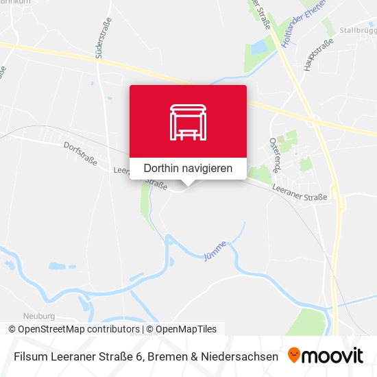 Filsum Leeraner Straße 6 Karte