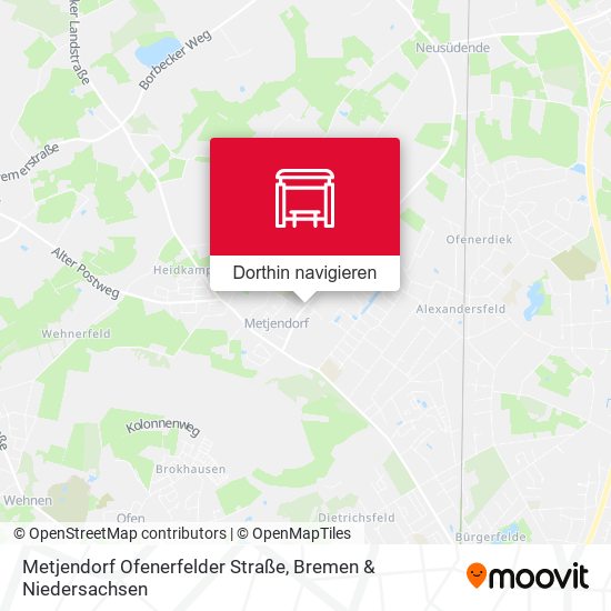 Metjendorf Ofenerfelder Straße Karte