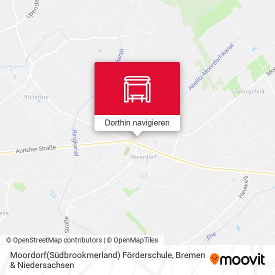 Moordorf(Südbrookmerland) Förderschule Karte