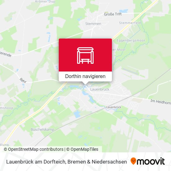 Lauenbrück am Dorfteich Karte