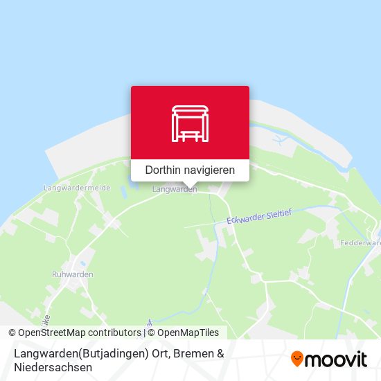 Langwarden(Butjadingen) Ort Karte