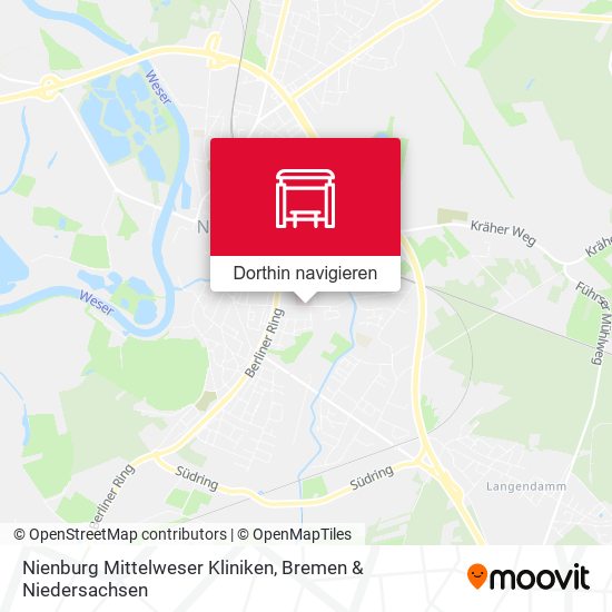 Nienburg Mittelweser Kliniken Karte
