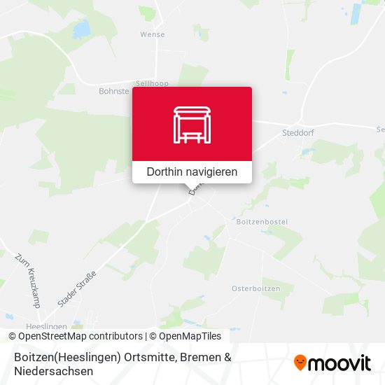 Boitzen(Heeslingen) Ortsmitte Karte