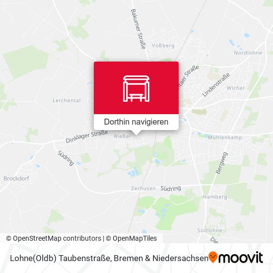 Lohne(Oldb) Taubenstraße Karte