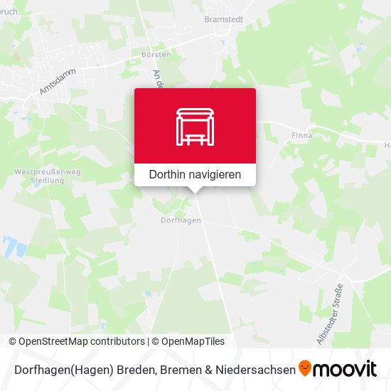 Dorfhagen(Hagen) Breden Karte