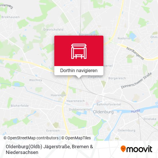 Oldenburg(Oldb) Jägerstraße Karte