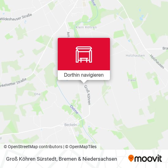 Groß Köhren Sürstedt Karte