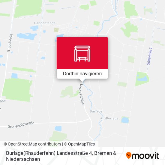 Burlage(Rhauderfehn) Landesstraße 4 Karte