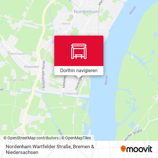 Nordenham Wartfelder Straße Karte