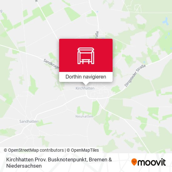 Kirchhatten Prov. Busknotenpunkt Karte