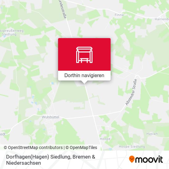 Dorfhagen(Hagen) Siedlung Karte