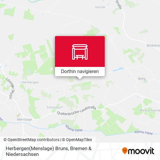 Herbergen(Menslage) Bruns Karte