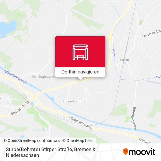 Stirpe(Bohmte) Stirper Straße Karte
