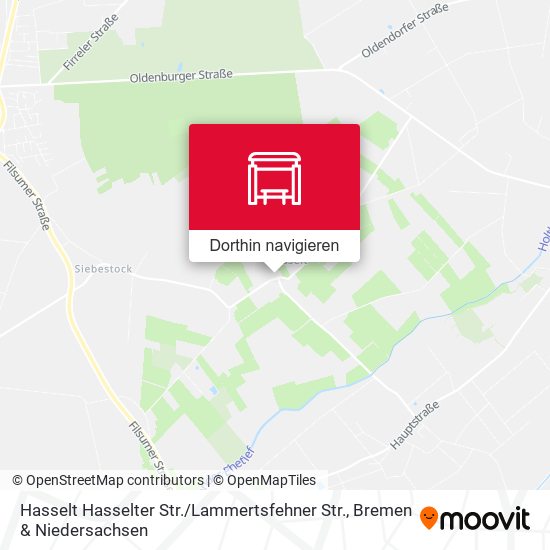 Hasselt Hasselter Str. / Lammertsfehner Str. Karte