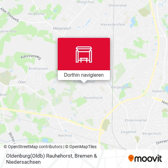 Oldenburg(Oldb) Rauhehorst Karte