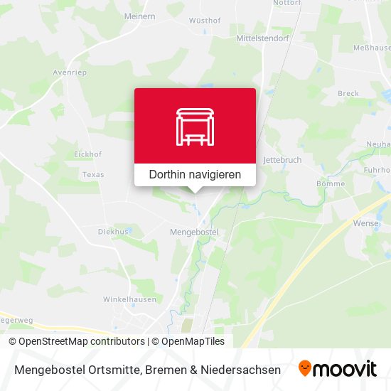 Mengebostel Ortsmitte Karte