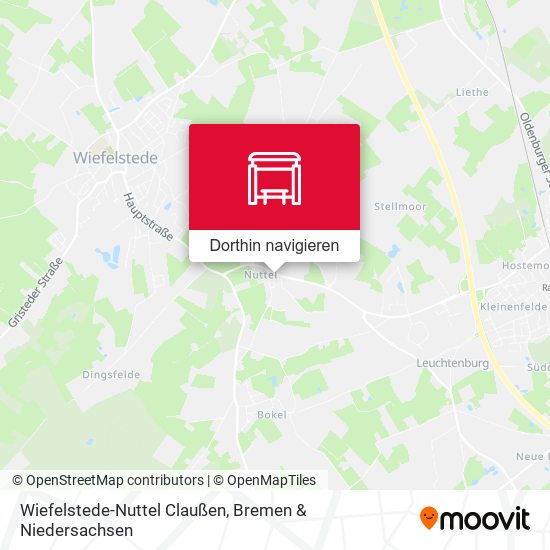 Wiefelstede-Nuttel Claußen Karte