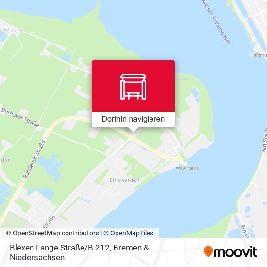 Blexen Lange Straße/B 212 Karte