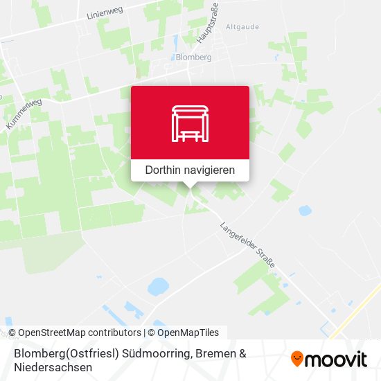 Blomberg(Ostfriesl) Südmoorring Karte