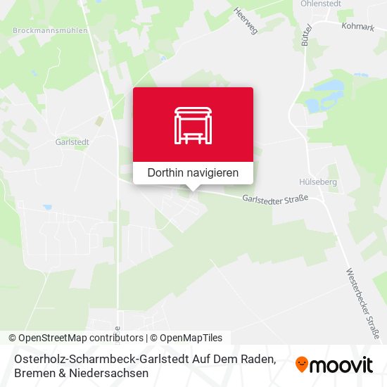 Osterholz-Scharmbeck-Garlstedt Auf Dem Raden Karte