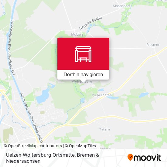 Uelzen-Woltersburg Ortsmitte Karte