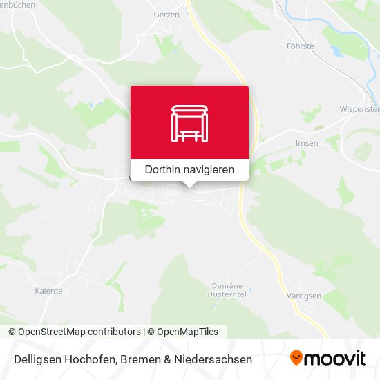 Delligsen Hochofen Karte