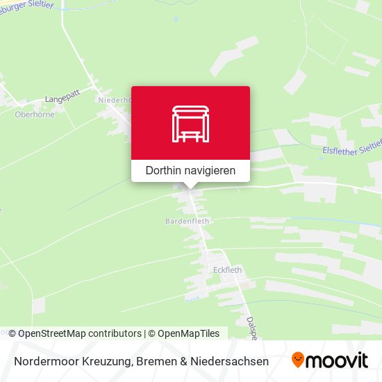 Nordermoor Kreuzung Karte