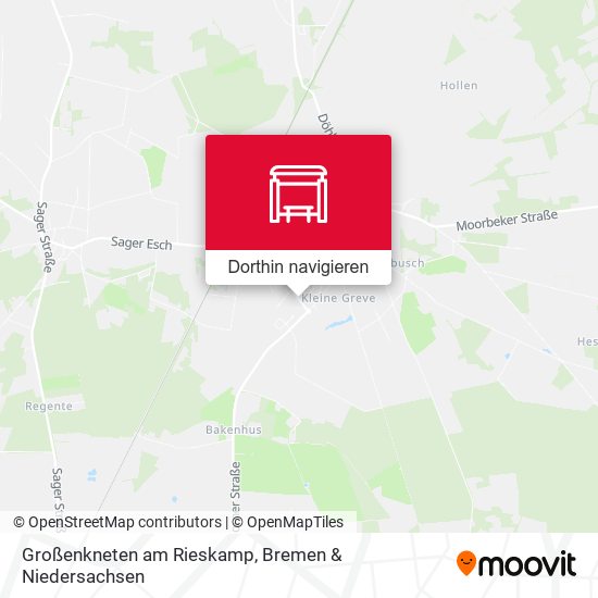 Großenkneten am Rieskamp Karte