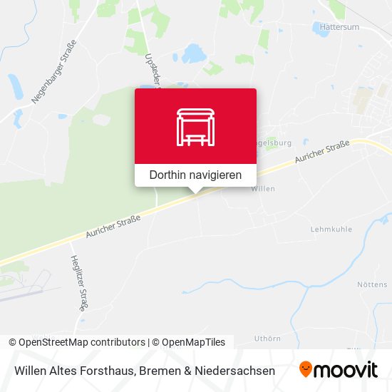 Willen Altes Forsthaus Karte