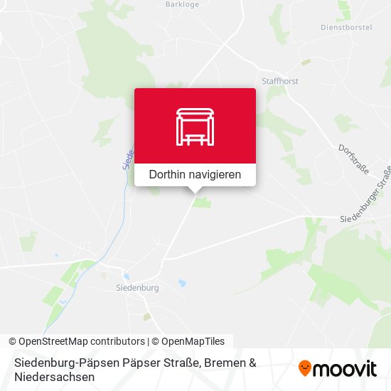 Siedenburg-Päpsen Päpser Straße Karte