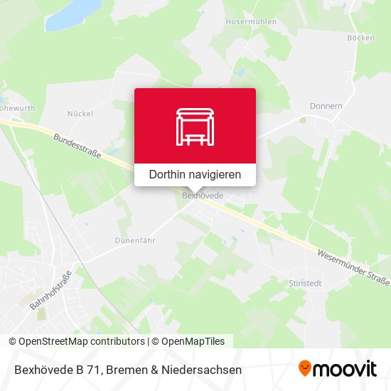 Bexhövede B 71 Karte