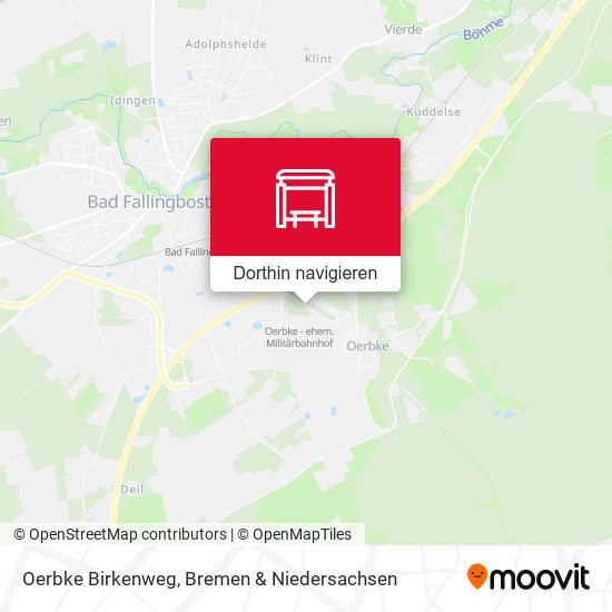 Oerbke Birkenweg Karte