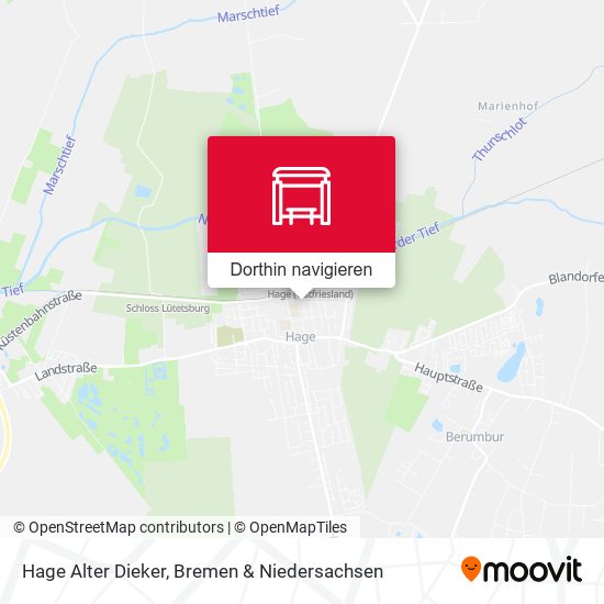Hage Alter Dieker Karte