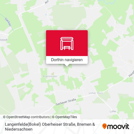 Langenfelde(Bokel) Oberheiser Straße Karte