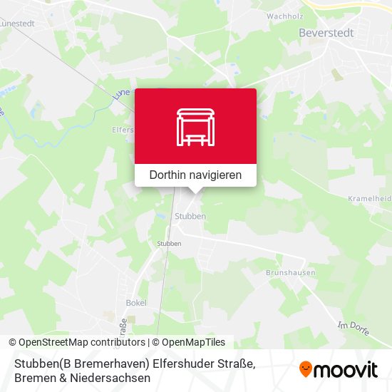 Stubben(B Bremerhaven) Elfershuder Straße Karte