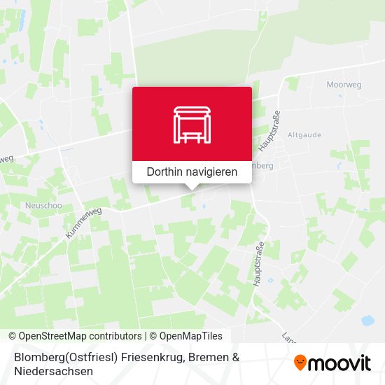 Blomberg(Ostfriesl) Friesenkrug Karte