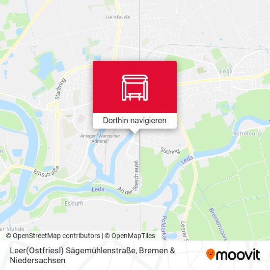 Leer(Ostfriesl) Sägemühlenstraße Karte