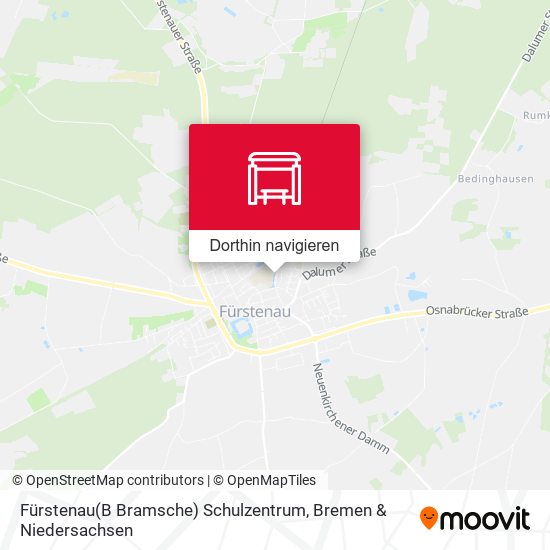 Fürstenau(B Bramsche) Schulzentrum Karte