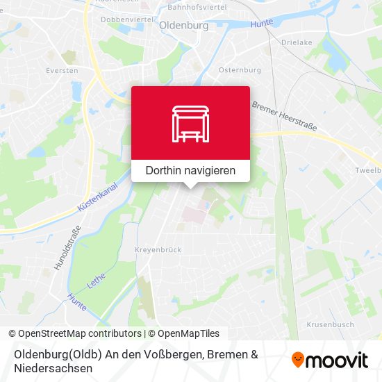 Oldenburg(Oldb) An den Voßbergen Karte