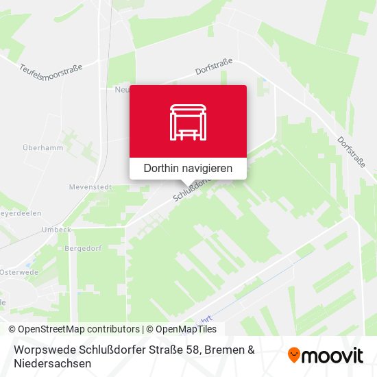 Worpswede Schlußdorfer Straße 58 Karte