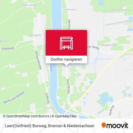 Leer(Ostfriesl) Burweg Karte